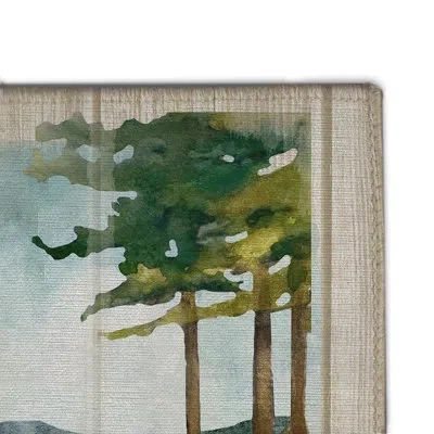 Laural Home Lake Escape Outdoor Door Mat In Multicolor
