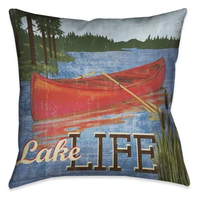 Laural Home Lake Living Throw Pillow In Multi