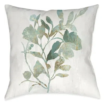 Laural Home Leaf Marking Outdoor Decorative Pillow In Multi