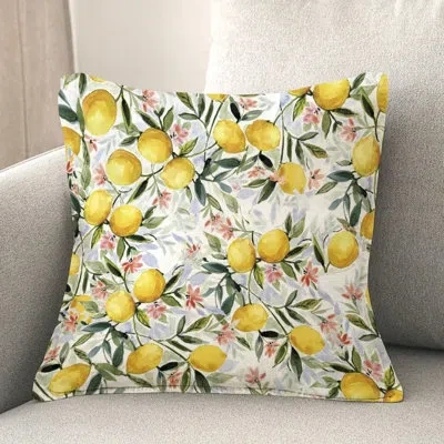 Laural Home Lemon Joy Indoor Decorative Pillow In Multi