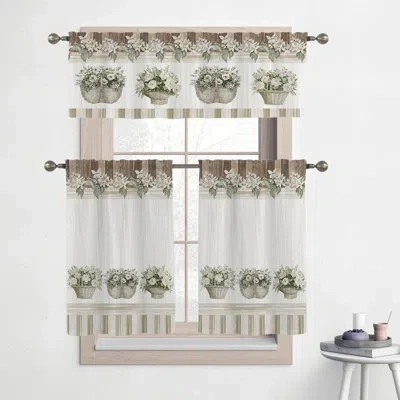 Laural Home Loving Floral Basket Kitchen Tier Set