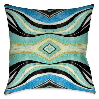 Laural Home Lucid Swirls Throw Pillow In Multi
