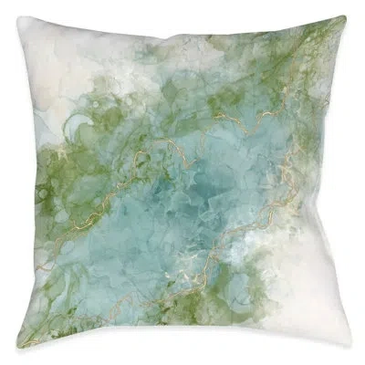 Laural Home Mediterranean Dream Polyester Throw Pillow In Green