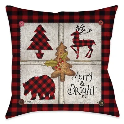 Laural Home Merry And Bright Indoor Decorative Pillow In Multi