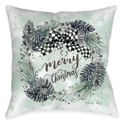 Laural Home Merry Christmas Indoor Decorative Pillow In Multi