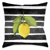 Laural Home Modern Lemons Polyester Throw Pillow In Multi
