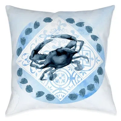 Laural Home Moroccan Marina Polyester Throw Pillow In Multi