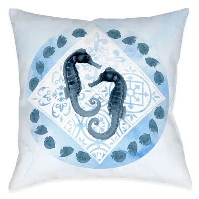 Laural Home Moroccan Marina Polyester Throw Pillow In Multi