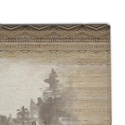 Laural Home Mountain View Outdoor Door Mat In Multicolor