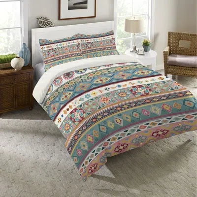 Laural Home My Bohemian Life Queen Comforter In Multicolor