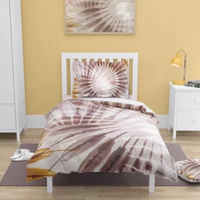 Laural Home Nature''s Feathers Comforter In Brown,gray