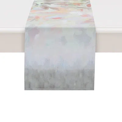 Laural Home Nature's Melody Table Runner In Gray;teal