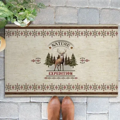 Laural Home Natures Expedition Outdoor Door Mat In Multicolor
