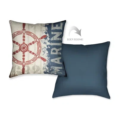Laural Home Nautical Vi Throw Pillow In Multi