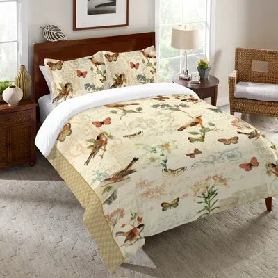 Laural Home Oak Avenue Avenue Duvet Cover In Brown;beige