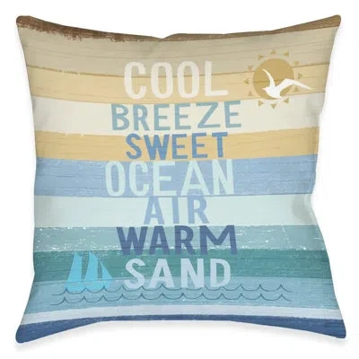 Laural Home Ocean Air Indoor Decorative Pillow In Multi