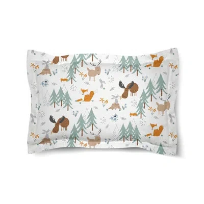 Laural Home Outdoor Critters Camping Microfiber Sham In White
