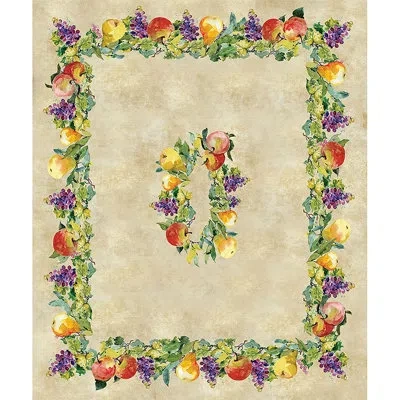 Laural Home Palermo Tablecloth In Tan