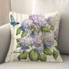 Laural Home Papillon Hydrangea Indoor Decorative Pillow In Multi
