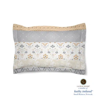 Laural Home Peaceful Elegance Polyester Envelope Sham In Blue;white