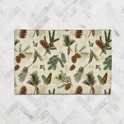 Laural Home Peidmt Pinecone Accent Rug By  In Brown;green