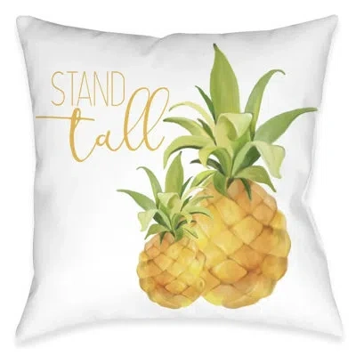 Laural Home Pineapple Tall Outdoor Decorative Pillow In Multi