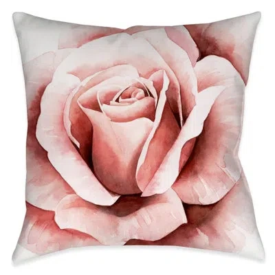 Laural Home Pink Rose Ii Indoor Decorative Pillow In Multi