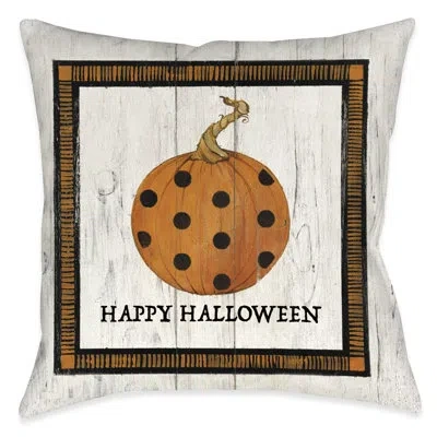 Laural Home Polka Dot Pumpkin Light Indoor Pillow In Multi