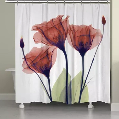 Laural Home Red Gentian X-ray Shower Curtain