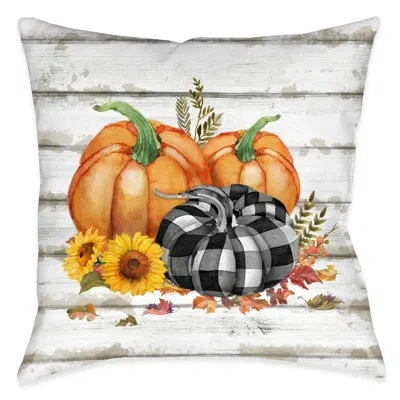 Laural Home Rustic Fall Outdoor Decorative Pillow In Multi
