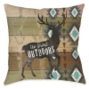 Laural Home Rustic Outdoors Pillow Rout In Multi