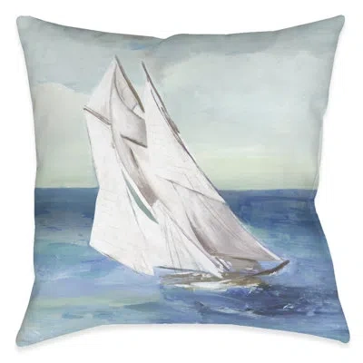 Laural Home Sail The Ocean Blue Indoor Pillow In Multi