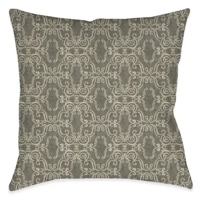 Laural Home Scrollwork Ii Geometric Polyester Indoor/outdoor Throw Pillow In Multi