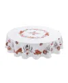 Laural Home Seafood Shack Round Tablecloth, 70" X 70" In Red
