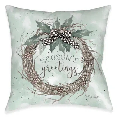 Laural Home Seasons Greetings Indoor Decorative Pillow In Multi