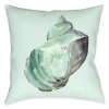 Laural Home Shell In Mint Indoor Pillow In Multi