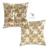 Laural Home Sienna Pattern Polyester Throw Pillow In Brown