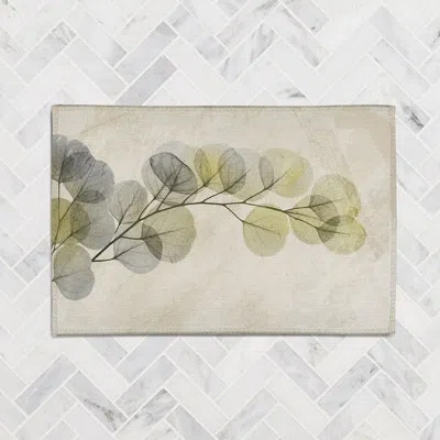 Laural Home Smoky Xray Of Eucalyptus Smoky Xray Of Eucalyptus Chenille Rug In Gray,green