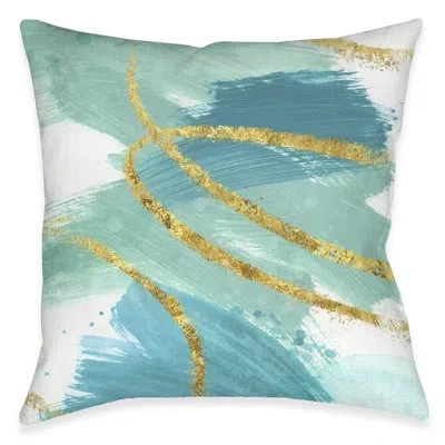 Laural Home So Cal Polyester Throw Pillow In Blue