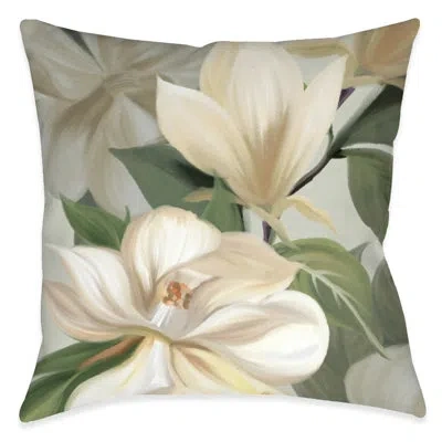 Laural Home Soft Floral Petals Outdoor Decorative Pillow In Multi