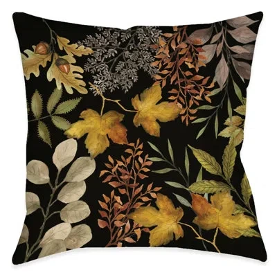 Laural Home Sophisticated Autumn Polyester Throw Pillow In Multi