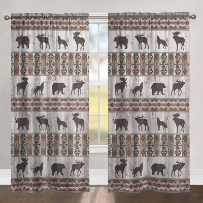 Laural Home Southwest Lodge Window Room Darkening Rod Pocket Single Curtain Panel