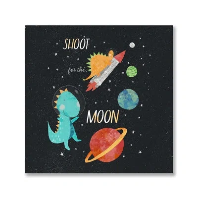 Laural Home Space-o-saurus Moon Comforter In Black