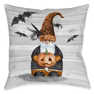 Laural Home Spider Web Gnome Pillow Swgn In Multi