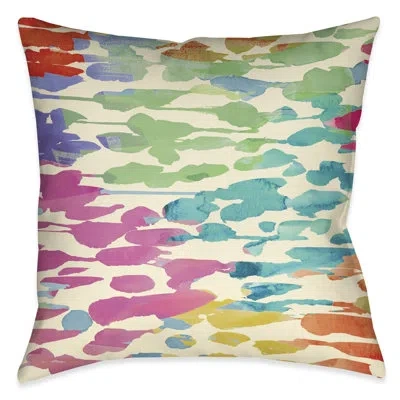 Laural Home Splashes Of Color Throw Pillow In Multi