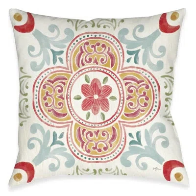 Laural Home Spring Medallion Throw Pillow In Multi