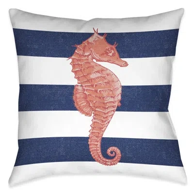 Laural Home Starfish Stripe Throw Pillow In Multi
