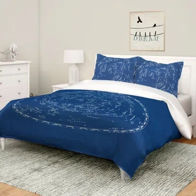 Laural Home Stars And Constellations Chart Comforter In Blue