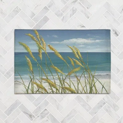 Laural Home Summer Breeze Summer Breeze Chenille Rug In Blue,green