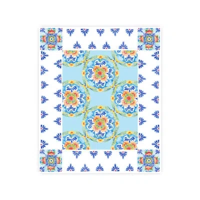 Laural Home Talavera Tablecloth In Blue